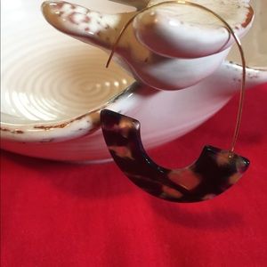 Gold leopard earrings